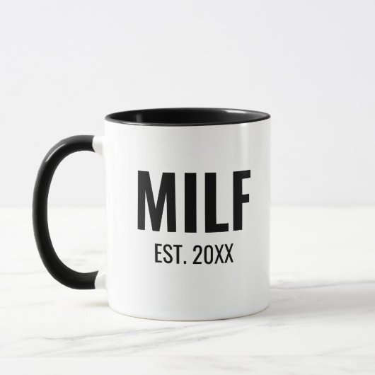 MILF etablierte moderne Tasse (Links)