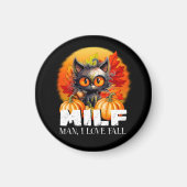 Milf, Fall von Mensch I Liebe, Orangefarbener Herb Magnet (Vorne)