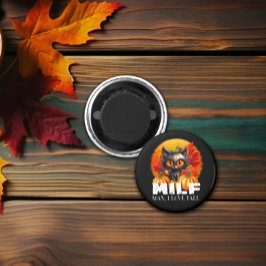 Milf, Fall von Mensch I Liebe, Orangefarbener Herb Magnet