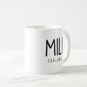 MILF Gratulation Tasse Kaffee, MILF Est 2023 Zwei (VorderseiteRechts)
