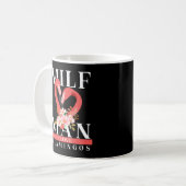Milf Man I Liebe Flamingos Tasse (Vorderseite Links)