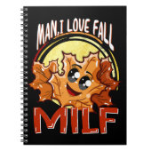 Milf, Mann I Liebe Fall, glückliche Herbstsaison P Notizblock (Vorderseite)