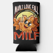 Milf, Mann I Liebe Fall, Herbst Niedlich Kawaii Le Selters Dosenkühler (Rückseite)