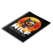 Milf, Mann I Liebe Fall, HerbstHalloween Spooky Ca Notizblock (Linke Seite)