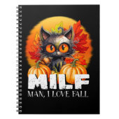 Milf, Mann I Liebe Fall, HerbstHalloween Spooky Ca Notizblock (Vorderseite)