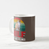 MILF Mann I Liebe Felines Funny for Cat oder Kitte Kaffeetasse (Vorderseite Links)