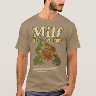 MILF Mann I Liebe Frösche Shirt Erwachsene Humor S