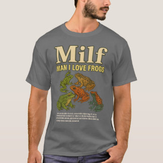 MILF Mann I Liebe Frösche Shirt Erwachsene Humor S