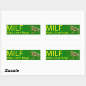 MILF Mann, I Liebe Frösche Stickers Bestes Geschen (Blatt)