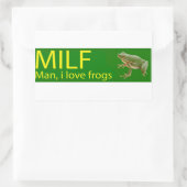 MILF Mann, I Liebe Frösche Stickers Bestes Geschen (Tasche)