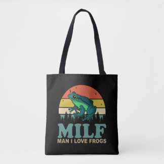 MILF Mann Ich liebe Frösche Lustiger Amphibien-Fro Tasche