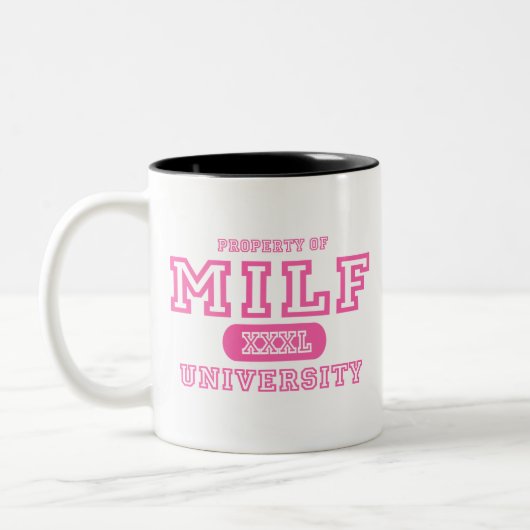 MILF Universität Zweifarbige Tasse (Links)