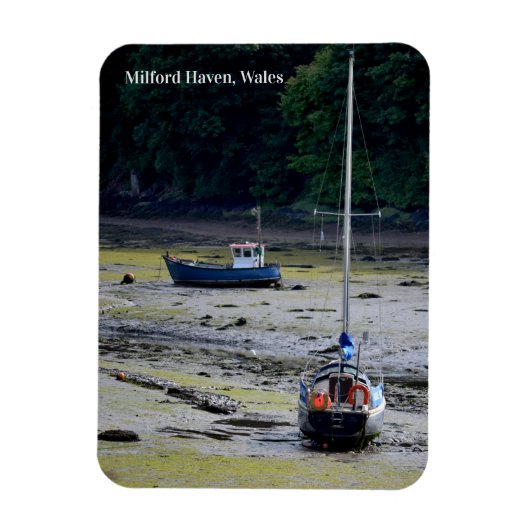 Milford Haven Wales Low Tide Magnet (Vertikal)