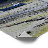 Milford Haven Wales Low Tide Poster (Ecke)