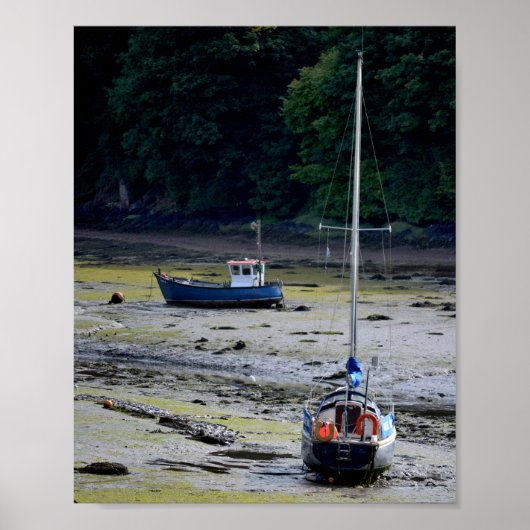 Milford Haven Wales Low Tide Poster (Vorne)