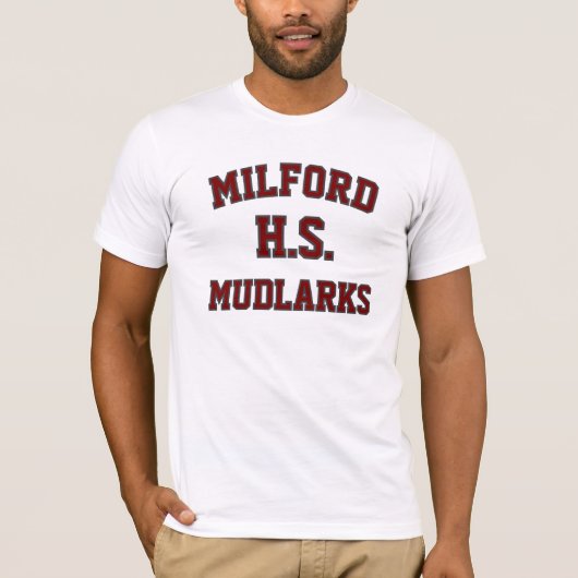Milford High School Mudlarks T - Shirt (Vorderseite)