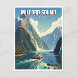 Milford Sound Neuseeland Postkarte