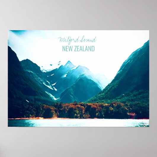 Milford Sound New Zealand Poster (Vorne)