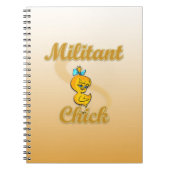 Militant Chick Notizblock (Vorderseite)