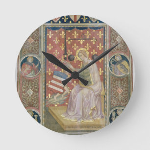 Militante Gerechtigkeit, von Salone Del Consiglio Runde Wanduhr