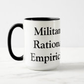 Militante rationale Empiricist-Tasse Tasse (Links)