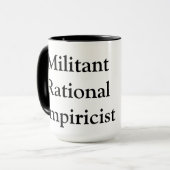 Militante rationale Empiricist-Tasse Tasse (Vorderseite Links)