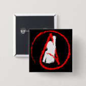 Militanter Atheist Button (Vorne & Hinten)