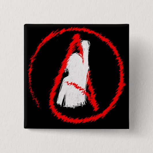 Militanter Atheist Button (Vorderseite)