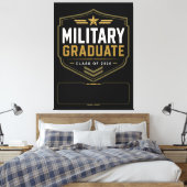 Militär Absolvent 2026 Individueller Name Leinwand (Insitu (Schlafzimmer))
