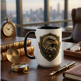 Militär-Adler-Wappen-Emblem Tasse