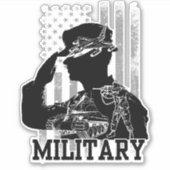 Militär Aufkleber (Vorderseite)