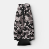 Militär Brown Camouflage Muster Personalisiert Flaschenkühler (Rückseite)