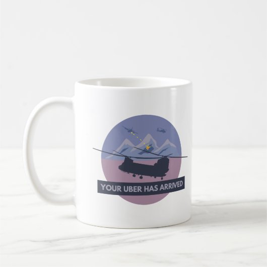Militär CH-47 Chinook Helicopter Evac Kaffeetasse (Links)