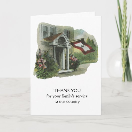 Militär: Danke für den Service der Familie (Vorderseite)