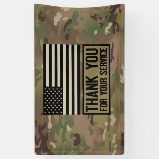 Militär - danke für Ihren Service Banner (Vertikal)