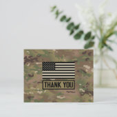 Militär - Danke Postkarte (Stehend Vorderseite)