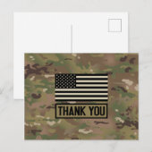 Militär - Danke Postkarte (Vorne/Hinten)
