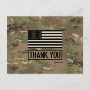 Militär - Danke Postkarte