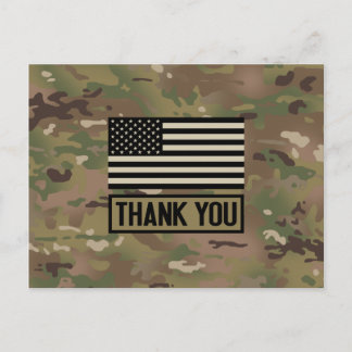 Militär - Danke Postkarte
