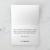 Militär dankt Ihnen Vietnam-Veteranen-Karte Dankeskarte (Innenseite)