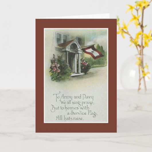 Militär: Denken Sie an Sie Karte (Gelbe Blume)