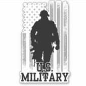 Militär der USA Aufkleber (Vorderseite)