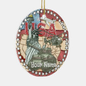 Militär der USA Keramik Ornament (Rechts)