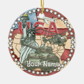 Militär der USA Keramik Ornament (Vorne)