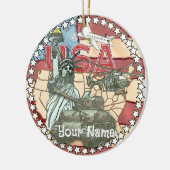 Militär der USA Keramik Ornament (Links)