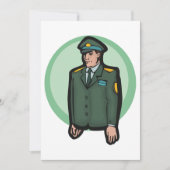 Militär Einladung (Vorderseite)