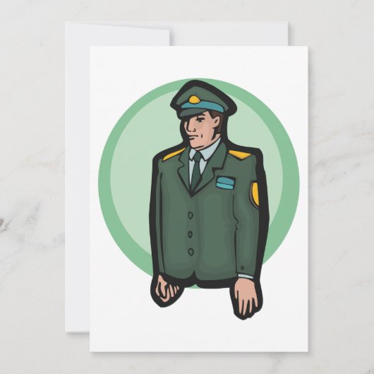 Militär Einladung (Vorderseite)