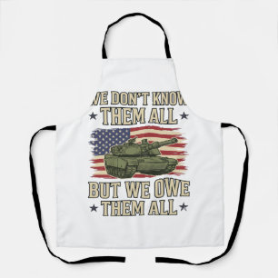 Militär-Erinnerungspanzer Patriotisches Shirt-Desi Schürze
