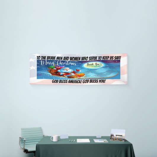 Militär, First Responder Weihnachtsbanner Banner (Messeveranstaltung)