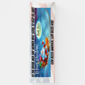 Militär, First Responder Weihnachtsbanner Banner (Vertikal)